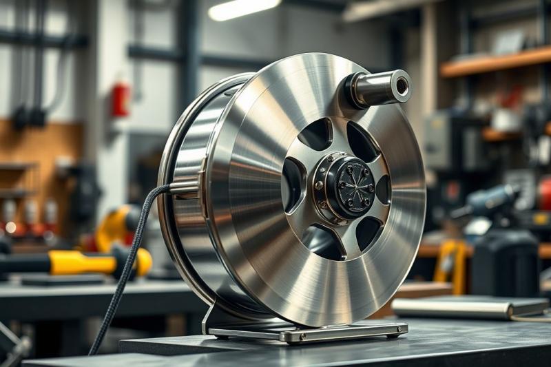 Armazenamento seguro com enrolador retratil compacto